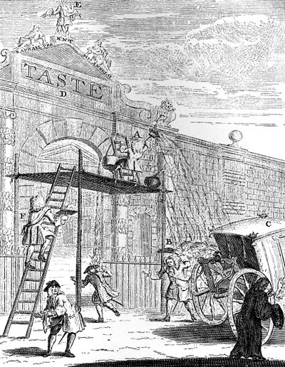 Taste: The Gate of Burlington House by William Hogarth