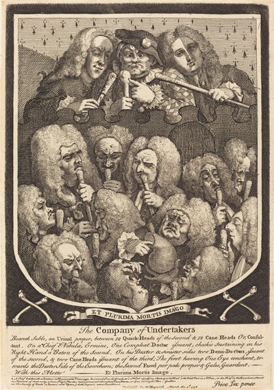 The Company of Undertakers by William Hogarth