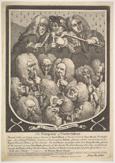 The Company of Undertakers by William Hogarth