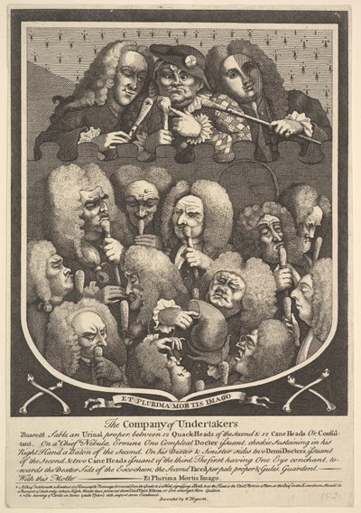 The Company of Undertakers by William Hogarth