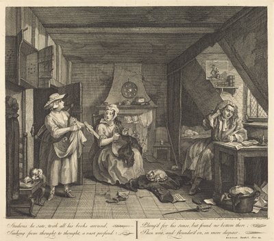 The Distressed Poet by William Hogarth