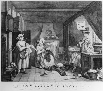 The Distressed Poet by William Hogarth