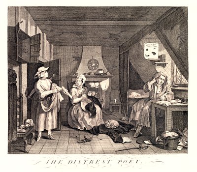 The Distressed Poet, 1741 by William Hogarth