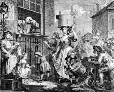 The Enraged Musician by William Hogarth
