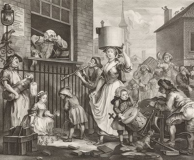 The Enraged Musician by William Hogarth