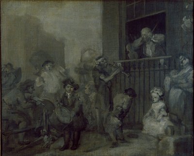 The Enraged Musician by William Hogarth