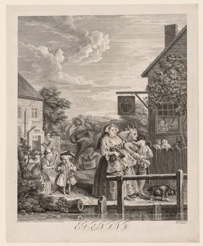 The Four Times of Day: Evening by William Hogarth