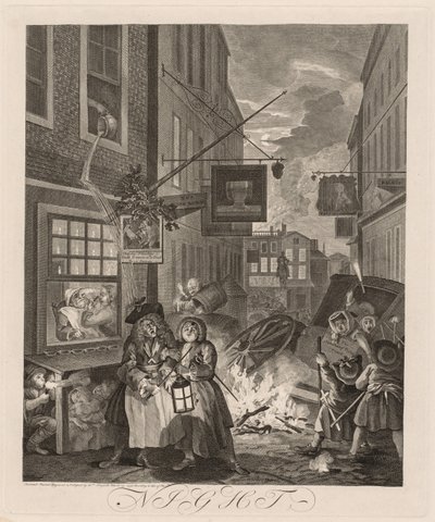 The Four Times of Day: Night by William Hogarth