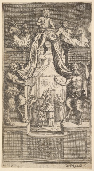 The New Metamorphosis: Frontispiece, Vol.1, 1724 by William Hogarth