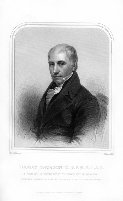 Thomas Thomson, Scottish Chemist by William Holl