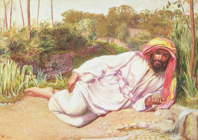 Arab Resting by a Stream by William Holman Hunt