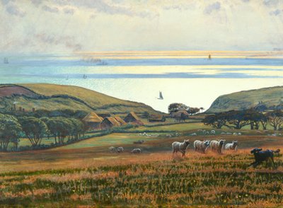 Fairlight Downs, Sunlight on the Sea by William Holman Hunt