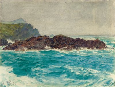 The Cornish Coast by William Holman Hunt