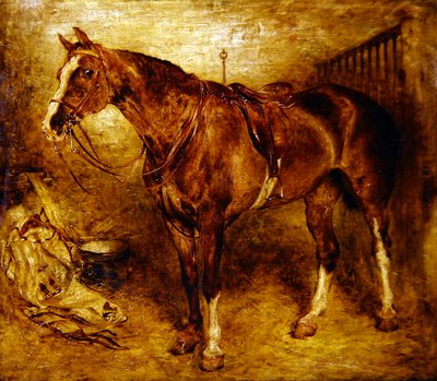 A Horse in the Stable by William Huggins