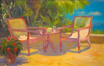 Caribbean terrace by William Ireland