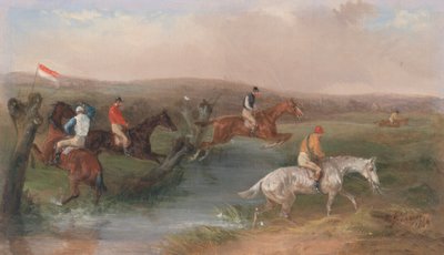 Steeplechasing: The Brook by William J. Shayer