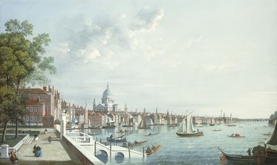 The Thames from Somerset House, Looking Downstream by William James