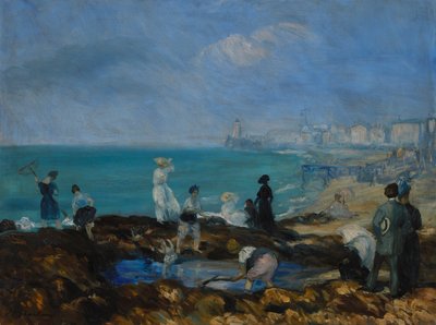 Beach at Dieppe by William James Glackens