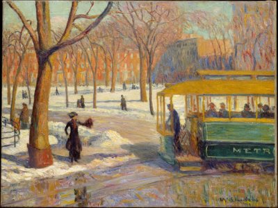 The Green Wagon by William James Glackens