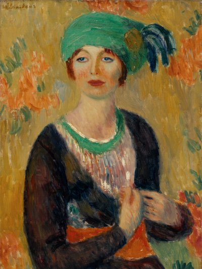 Girl in Green Turban by William James Glackens