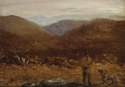 Man with Dog The Hunter by William James Glackens