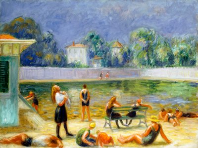 Outdoor Swimming Pool by William James Glackens