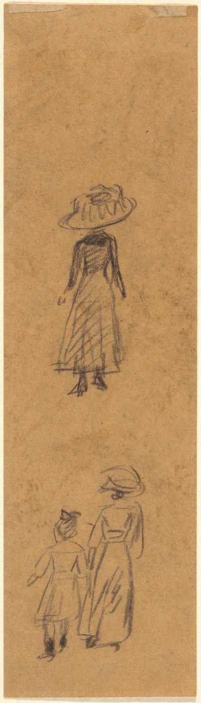 Sketch of Figures by William James Glackens