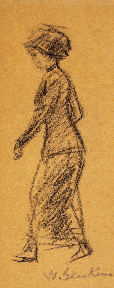 Woman Walking to the Left by William James Glackens