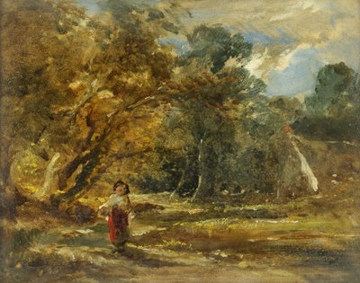 Landscape with Girl by William James Muller