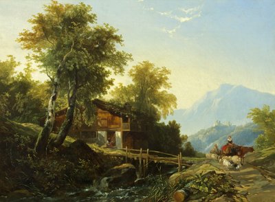 Swiss Chalet by William James Muller