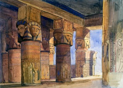 Temple of Denderah, Upper Egypt, 1839 by William James Muller