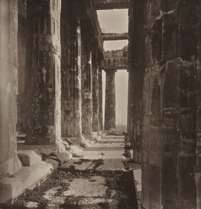 Western Portico of the Parthenon by William James Stillman