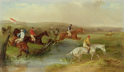 Steeplechasing: The Brook by William Joseph Shayer