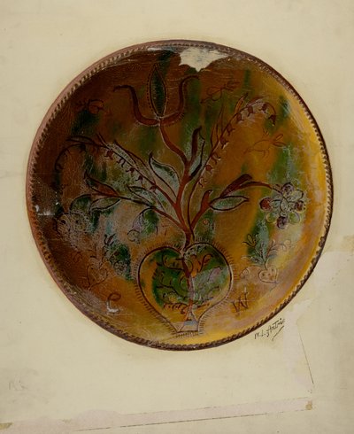 Pa. German Pie Plate by William L Antrim