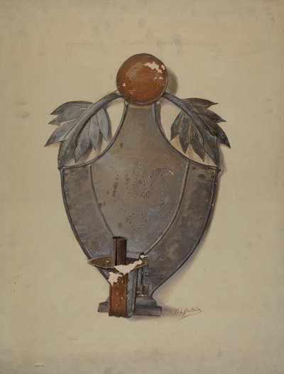 Pa. German Tin Sconce by William L Antrim