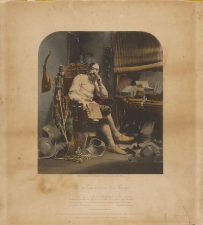 Don Quixote in His Study by William Lake Price