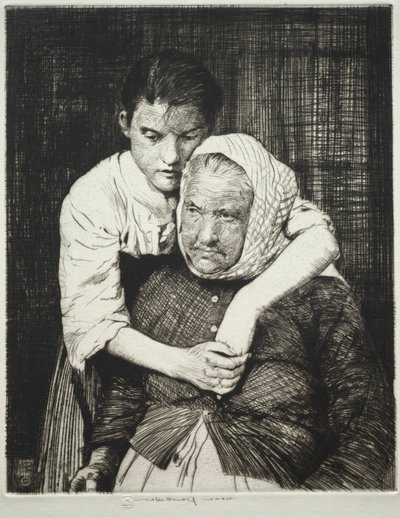 Etaples Fisher Folk by William Lee Hankey