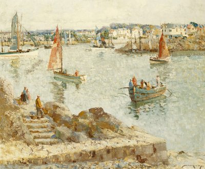 The Ferry, Concarneau by William Lee Hankey