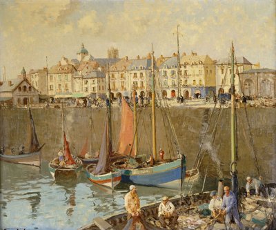 The Quai, Dieppe by William Lee Hankey