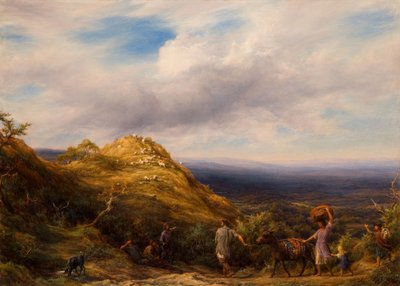 A Wooded Valley and Hill by William Linnell