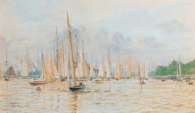 The Regatta at Kiel by William Lionel Wyllie