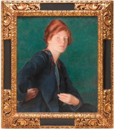 A Woman with Red Hair by William McGregor Paxton