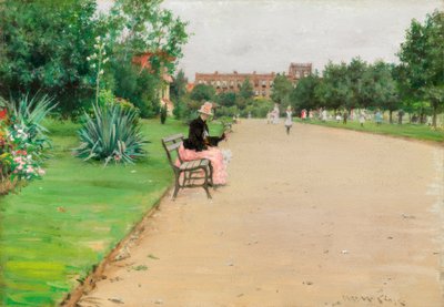 A City Park by William Merritt Chase
