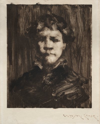Head of a Boy by William Merritt Chase