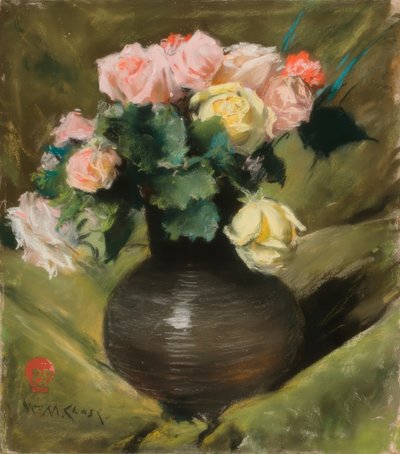 Roses by William Merritt Chase