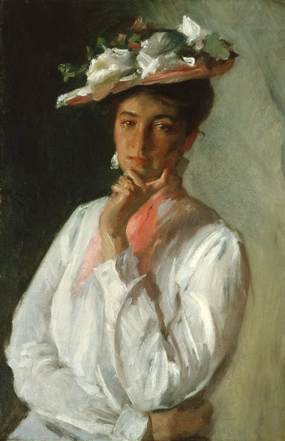 Woman in White by William Merritt Chase