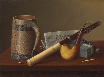 Flute and Times, 1877 by William Michael Harnett
