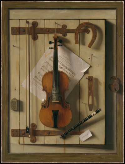 Still Life — Violin and Sheet Music by William Michael Harnett