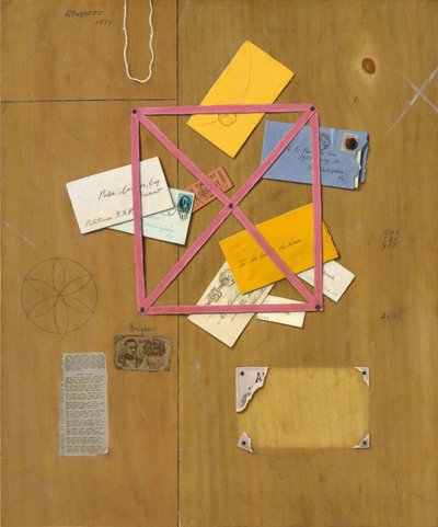 The Artists Letter Rack, 1879 by William Michael Harnett