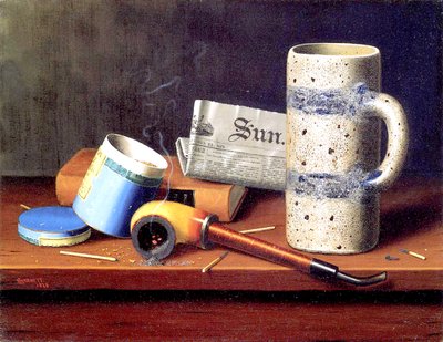 The Blue Tobacco Box by William Michael Harnett